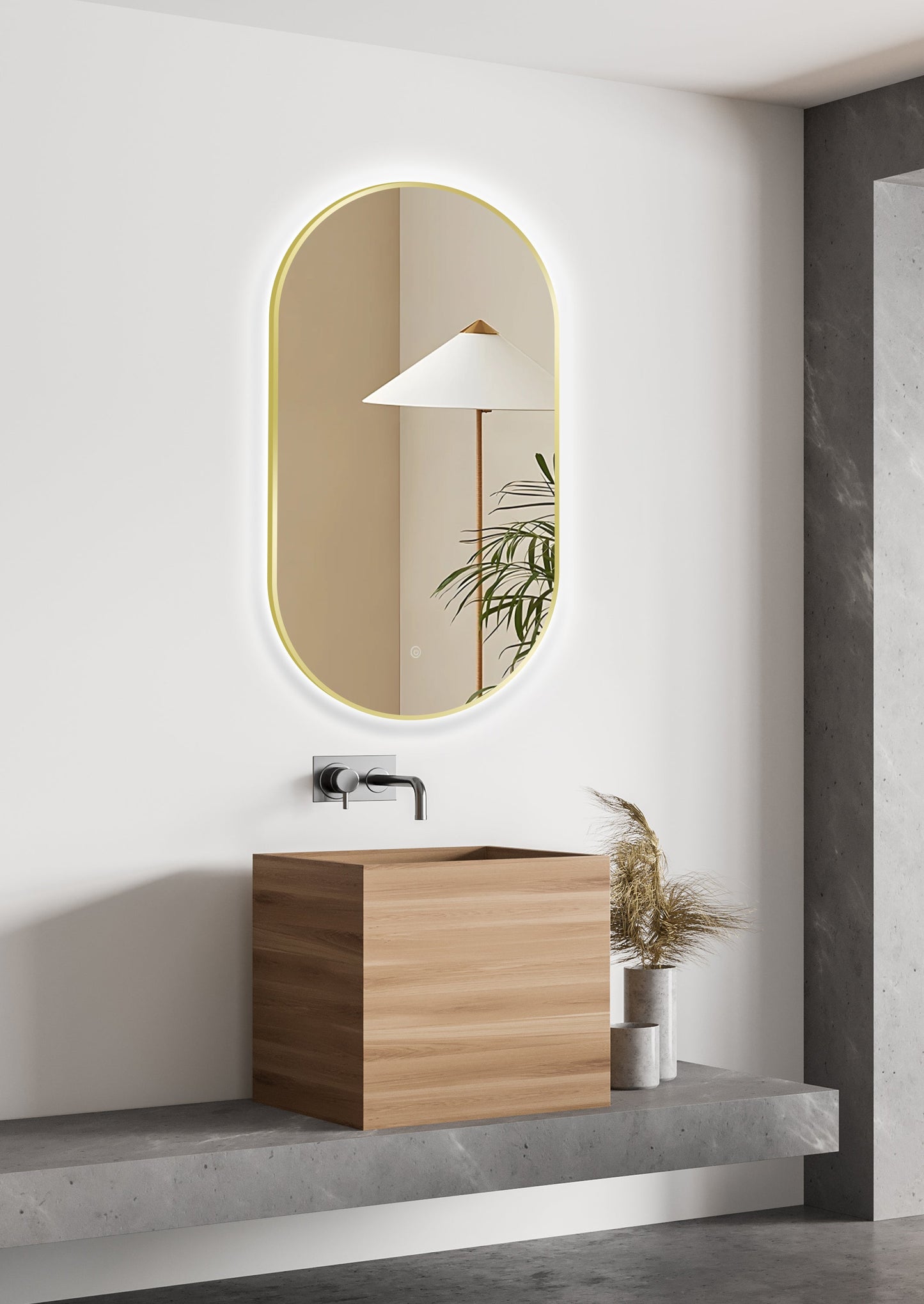 Miroir LED Selene Noir
