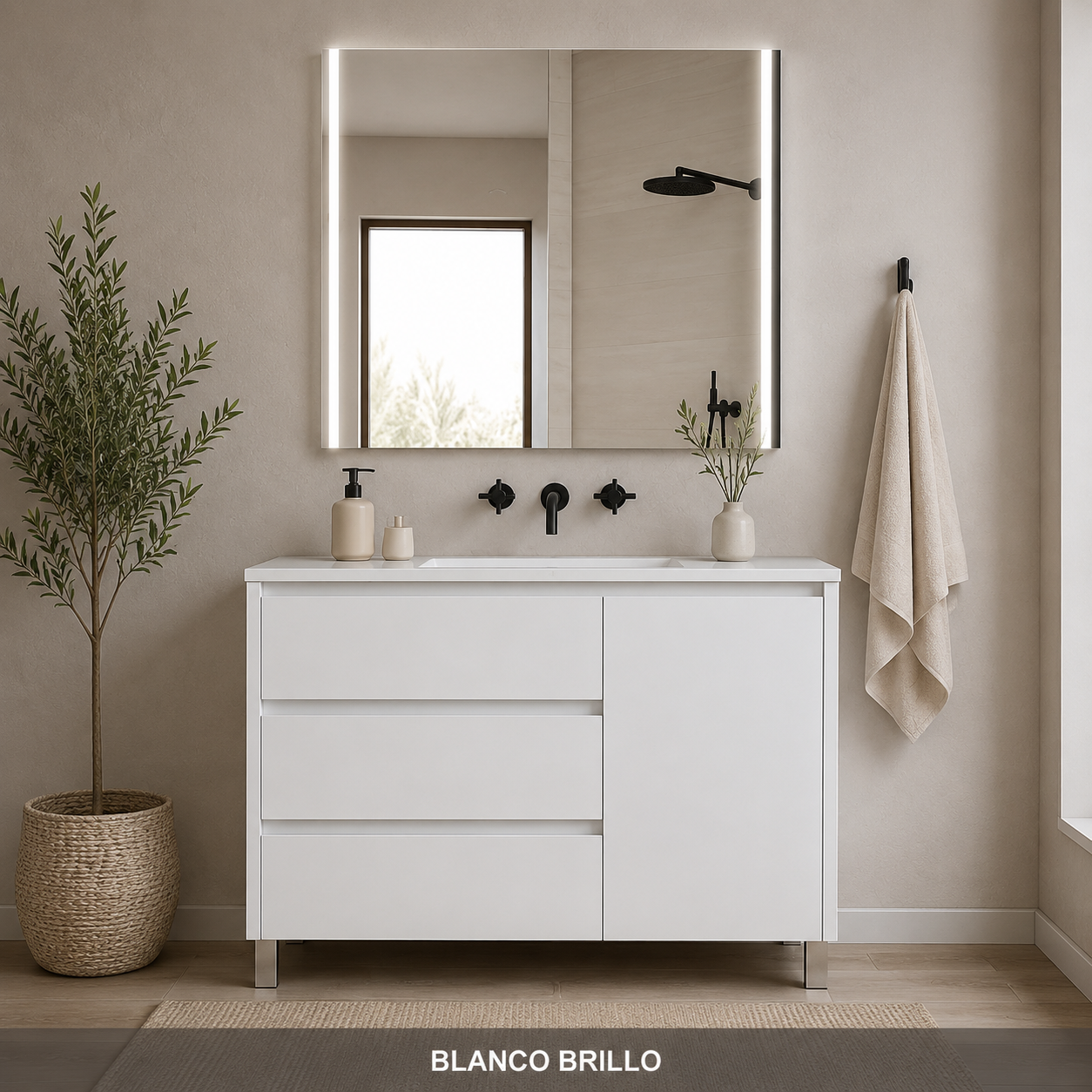 Pack VOLUM + Miroir LED MEGAN