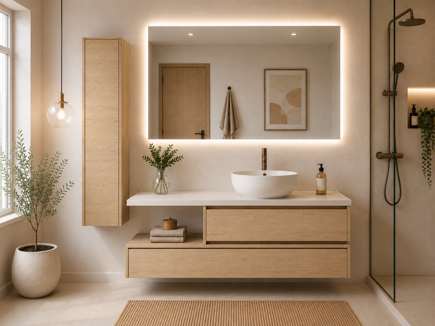 Meuble de salle de bain design MENORCA