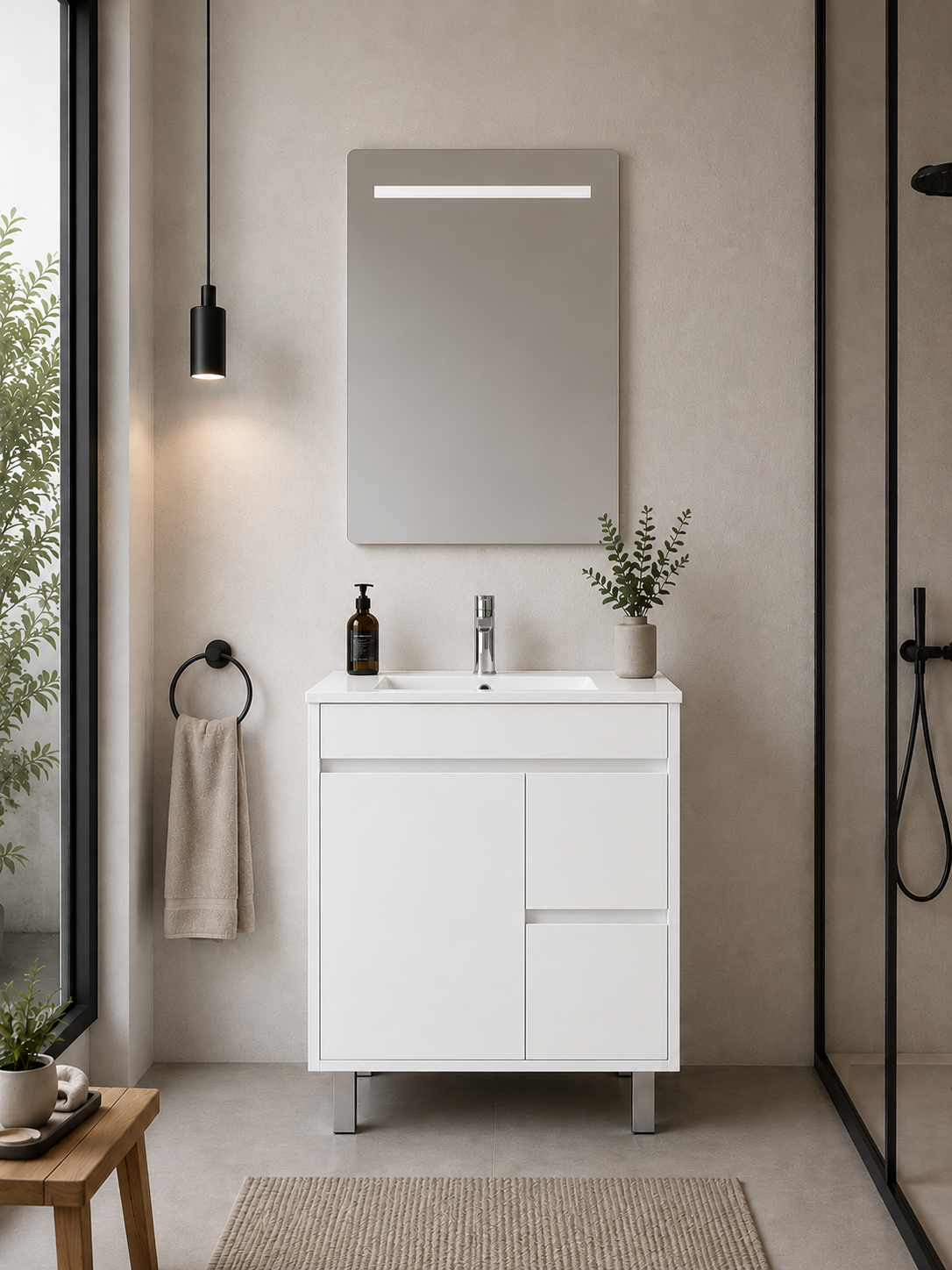 Meuble de salle de bain ISQUIA avec lavabo