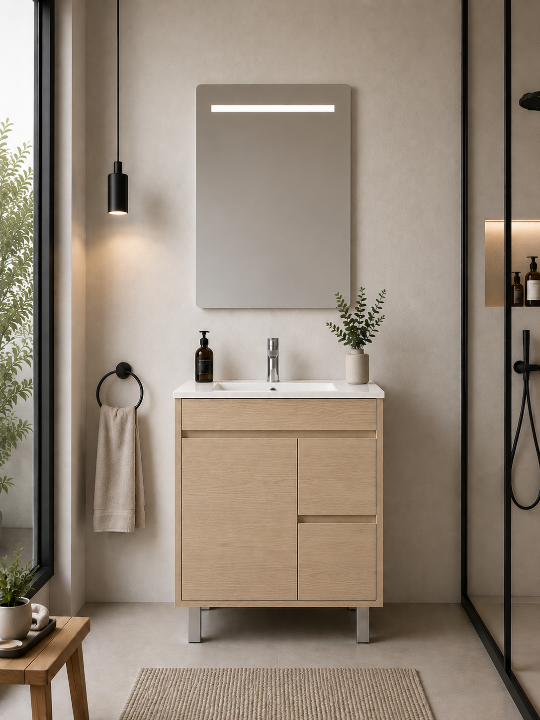 Meuble de salle de bain ISQUIA avec lavabo