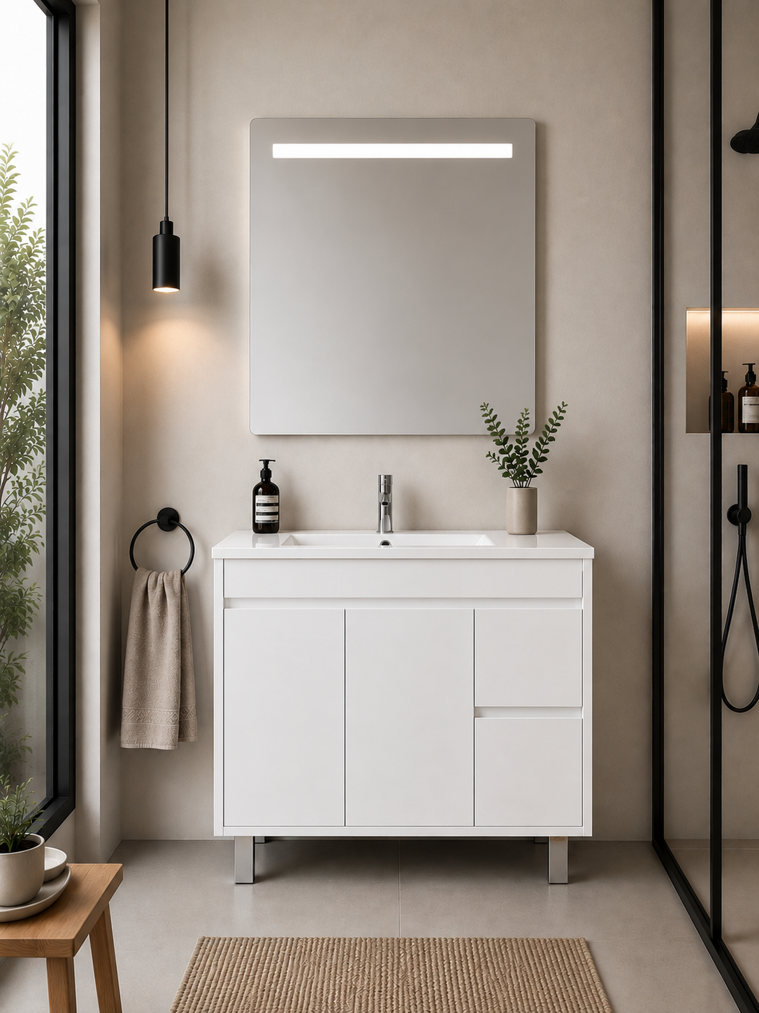 Meuble de salle de bain ISQUIA avec lavabo