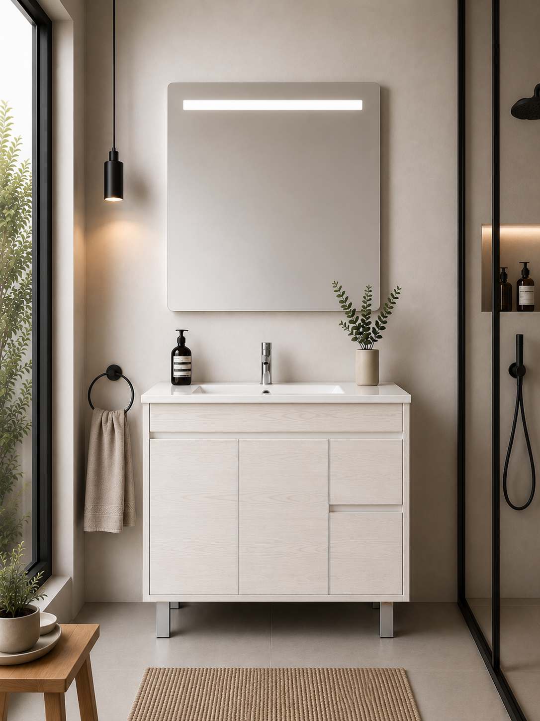 Meuble de salle de bain ISQUIA avec lavabo