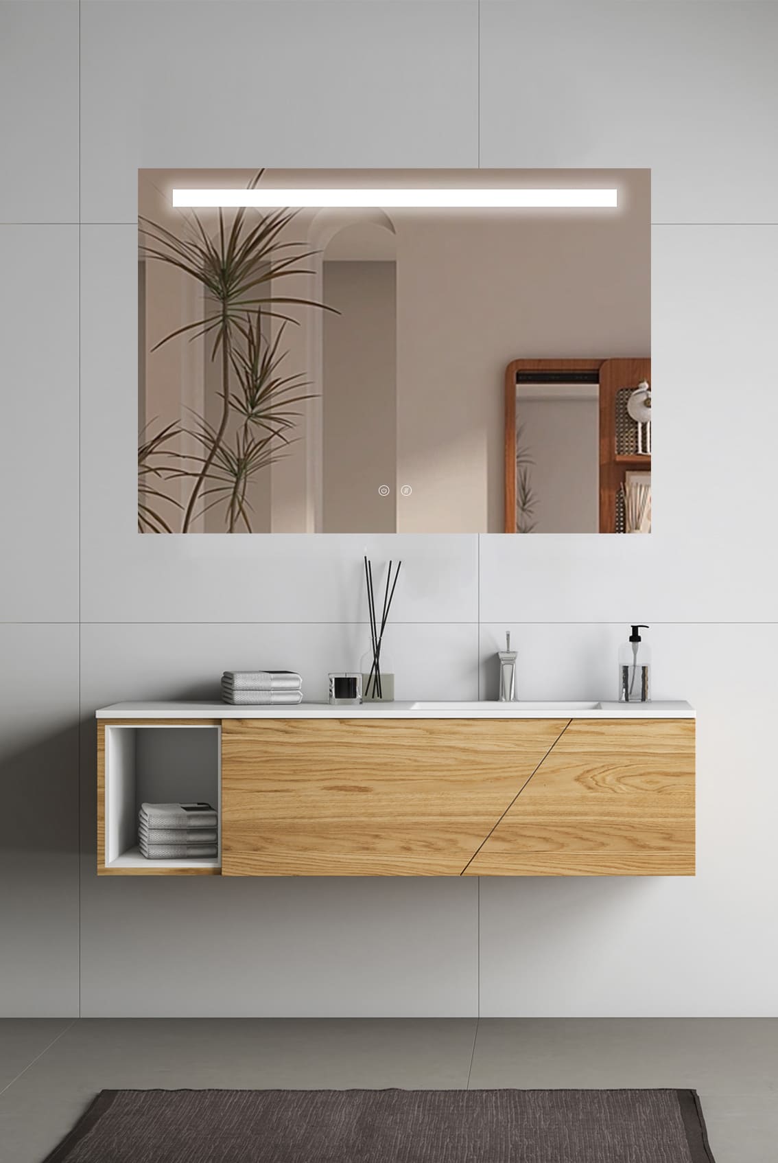 Miroir LED Line