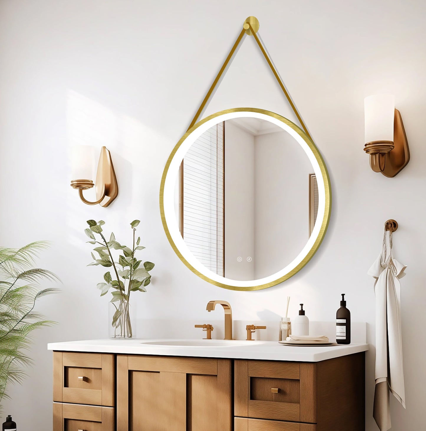 Miroir LED Olympus Gold