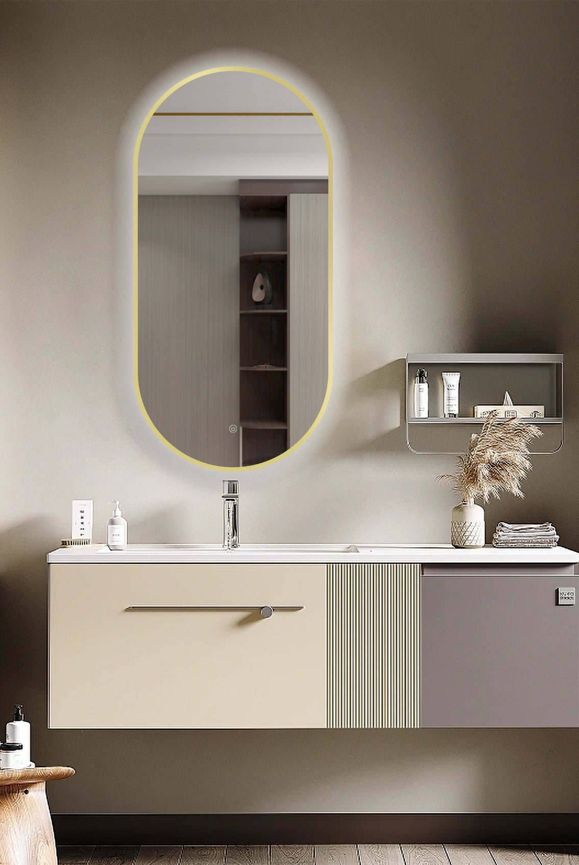 Miroir LED Selene Noir